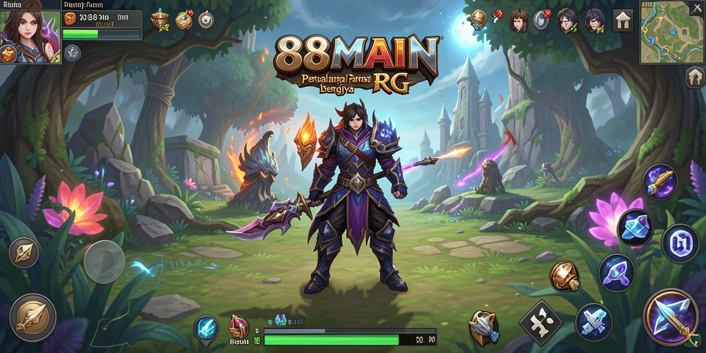 Screenshot dari gameplay seru 88MAIN yang penuh aksi RPG.