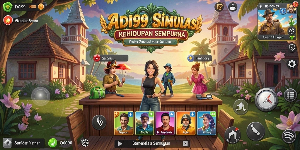 Tangkapan layar menunjukkan gameplay yang mendebarkan dari ADI99.