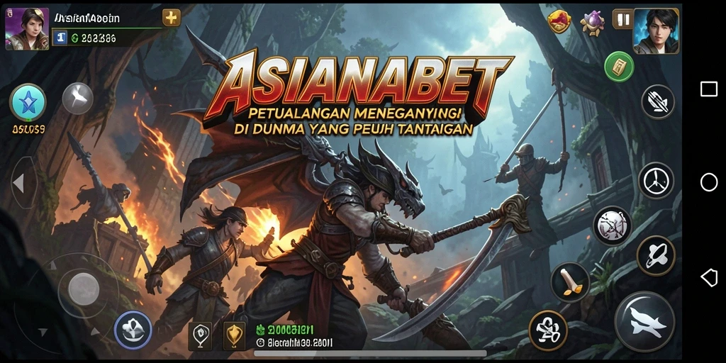 Tampilan gameplay ASIANABET dengan aksi petualangan yang seru.