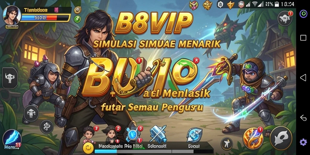 Tampilan gameplay B8VIP yang menarik dan interaktif.