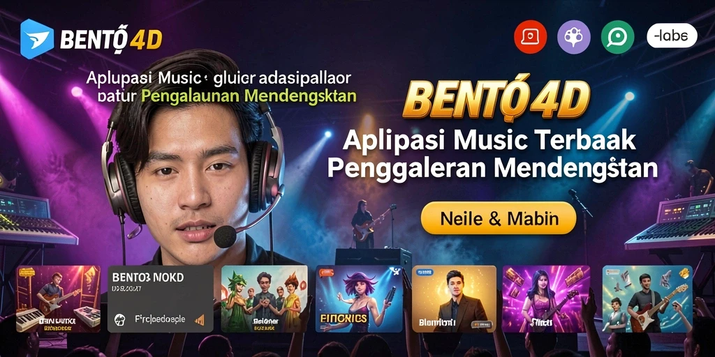 Gameplay BENTO4D yang menarik dengan fitur musik interaktif.