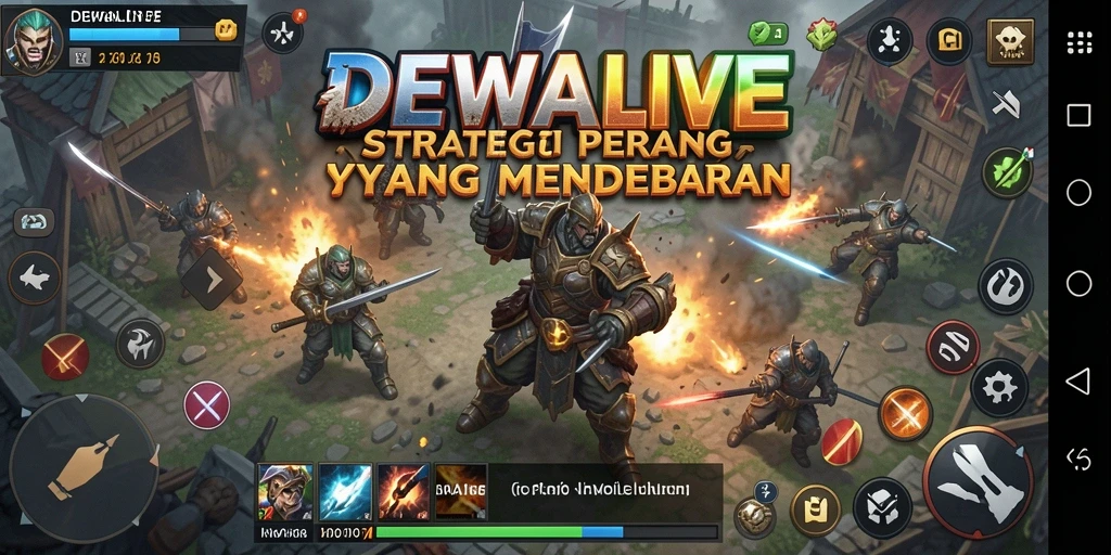 Tampilan gameplay strategi yang menegangkan dan mendalam.