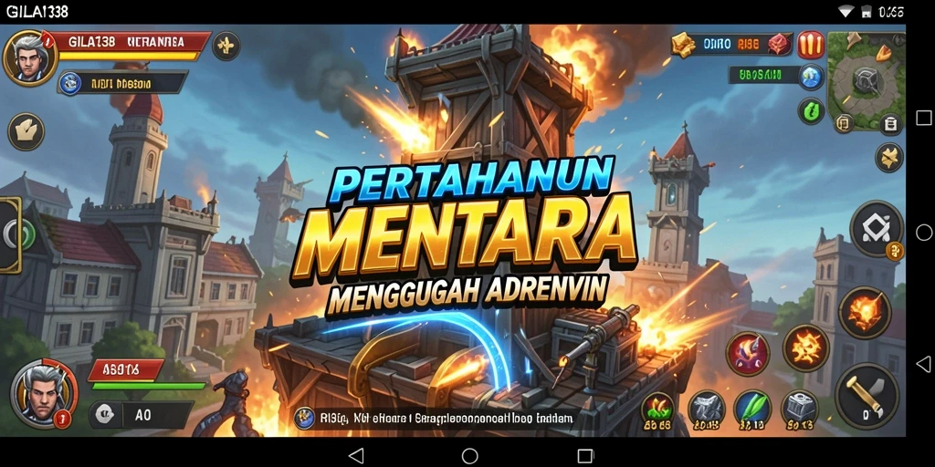 Screenshot gameplay GILA138 menampilkan menara yang siap bertahan dari serangan musuh.