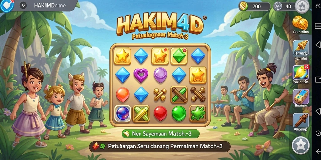Tampilan gameplay HAKIM4D yang seru dengan grafis menarik.
