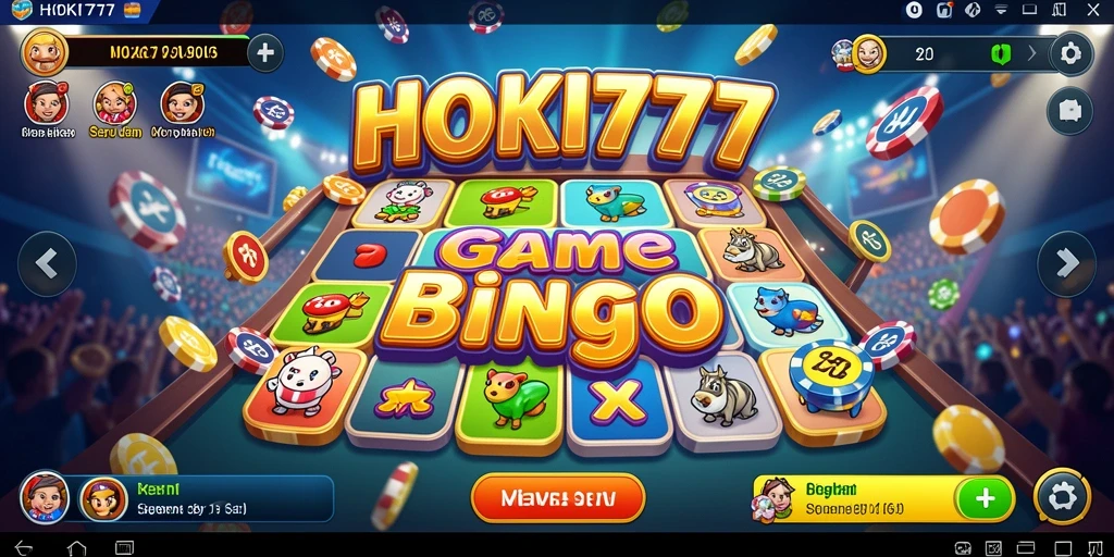 Tampilan gameplay seru HOKI777 yang penuh warna dan interaksi.