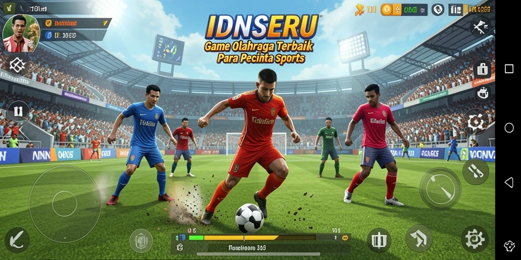 Screenshot gameplay IDNSERU yang menampilkan aksi seru dalam olahraga.