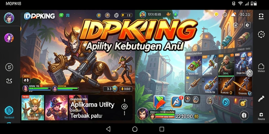 Tampilan antarmuka pengguna IDPKING yang sederhana dan efisien.