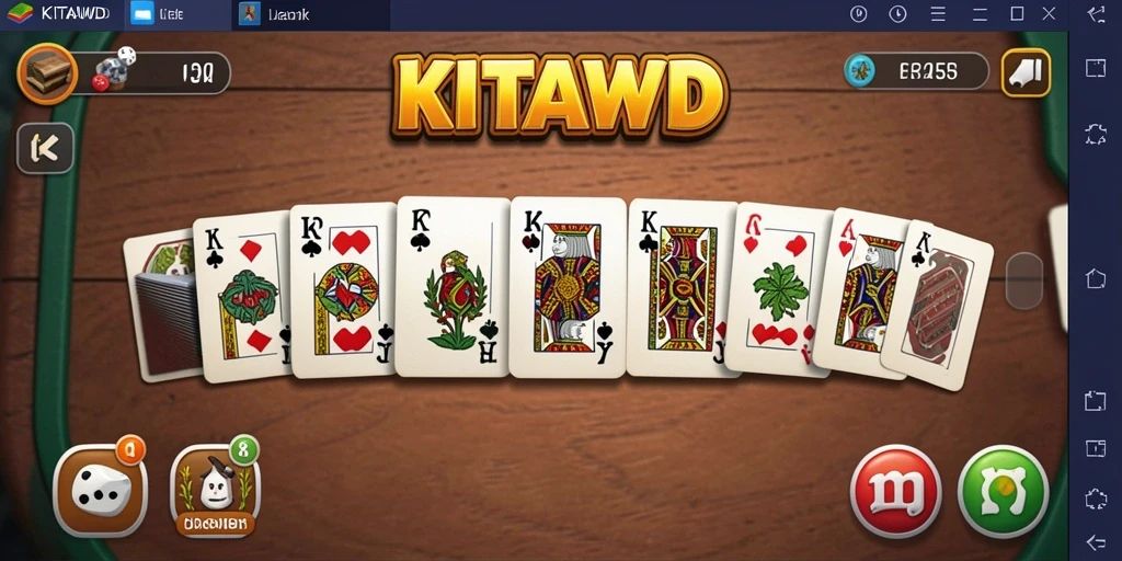Tampilan gameplay seru dari KITAWD, permainan Domino yang menarik.