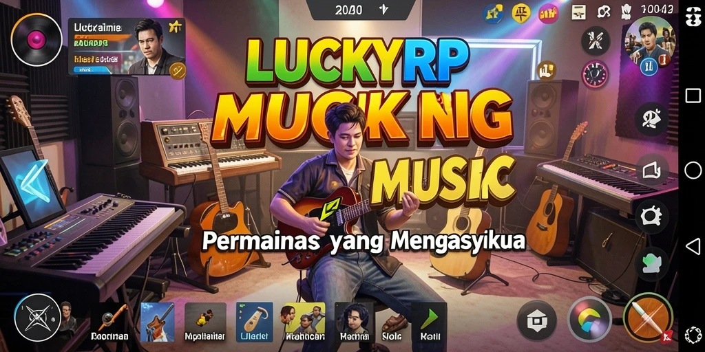 Tampilan gameplay menarik dari LUCKYRP yang penuh warna.