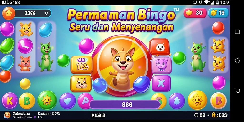 Screenshot gameplay MDG188 menampilkan suasana Bingo yang seru dan kompetitif.