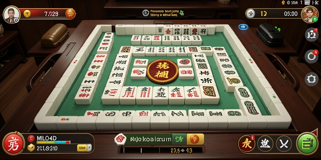 Screenshot utama MILO4D menampilkan gameplay Mahjong yang seru.