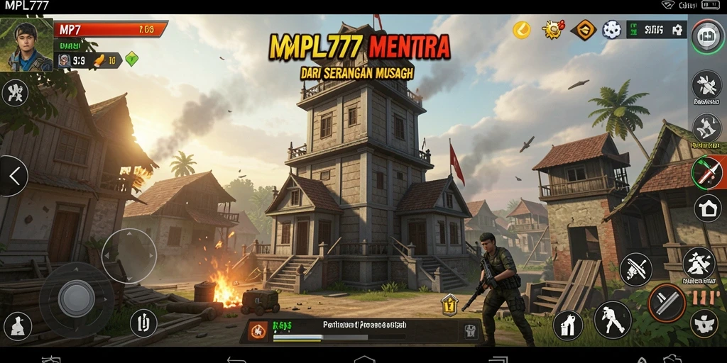 Tangkapan layar MPL777 menampilkan aksi pertahanan menara yang mendebarkan.