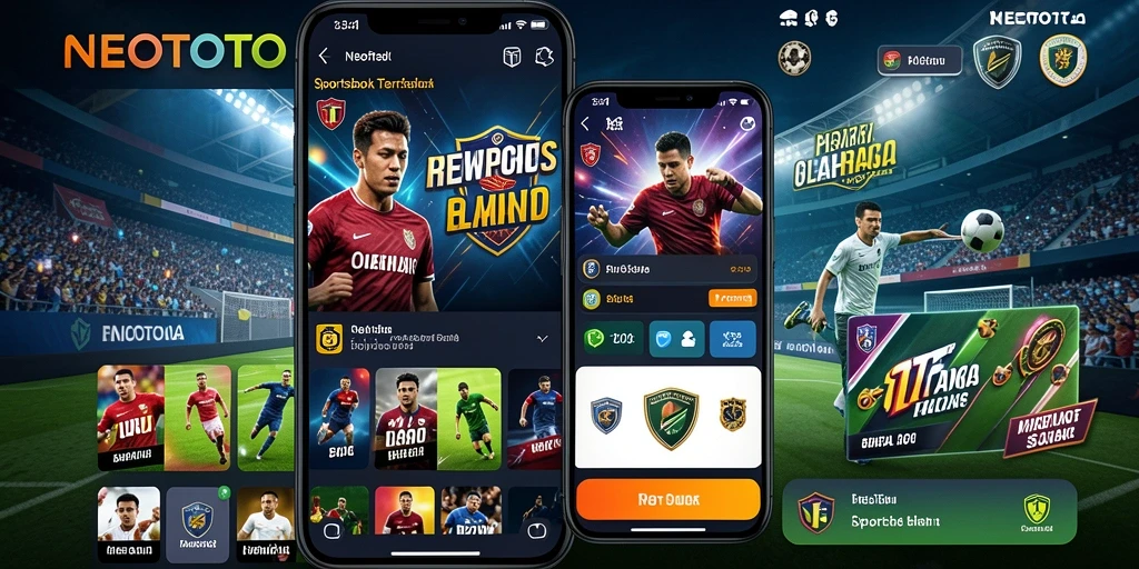 Tampilan gameplay NEOTOTO dengan berbagai pilihan taruhan olahraga.