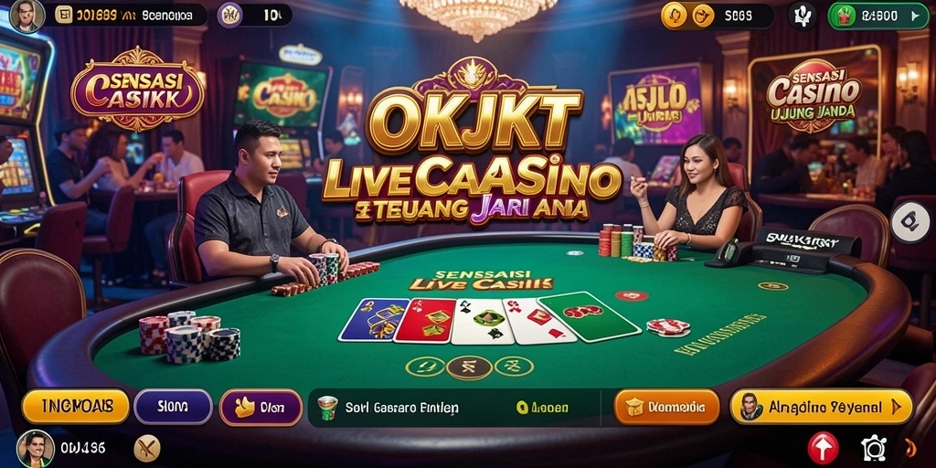 Gameplay langsung di OKJKT dengan dealer profesional.