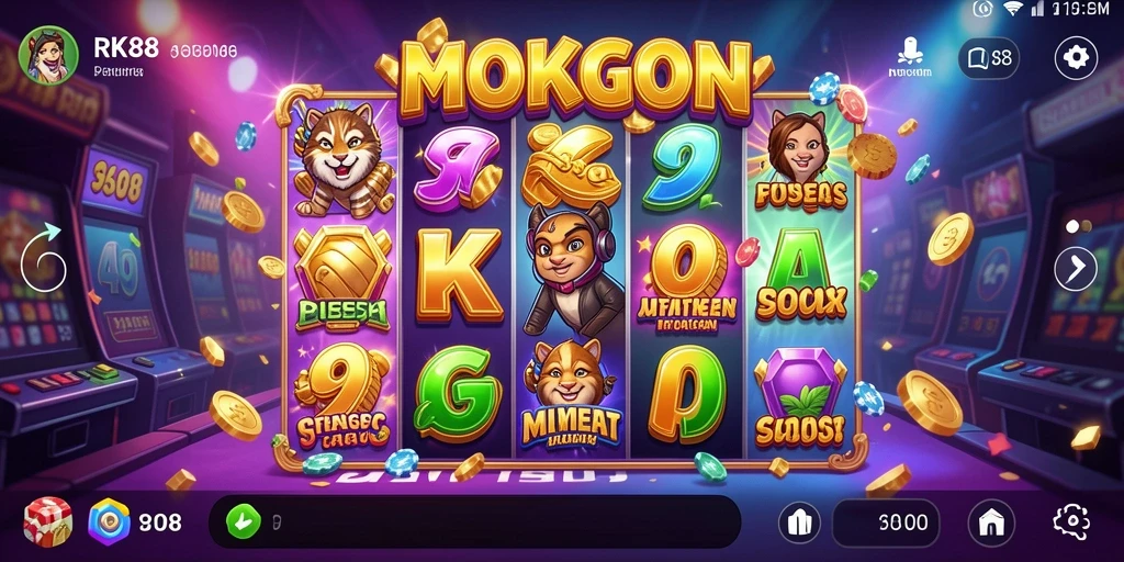 Tampilan menarik dari gameplay Slot RK88 yang seru.