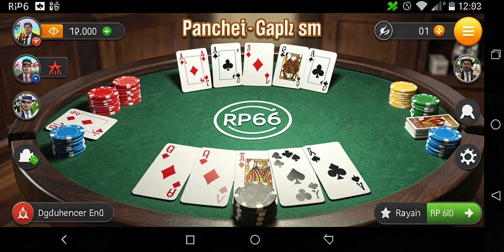 Tampilan gameplay RP66 yang seru dan menantang dalam permainan Gaple.