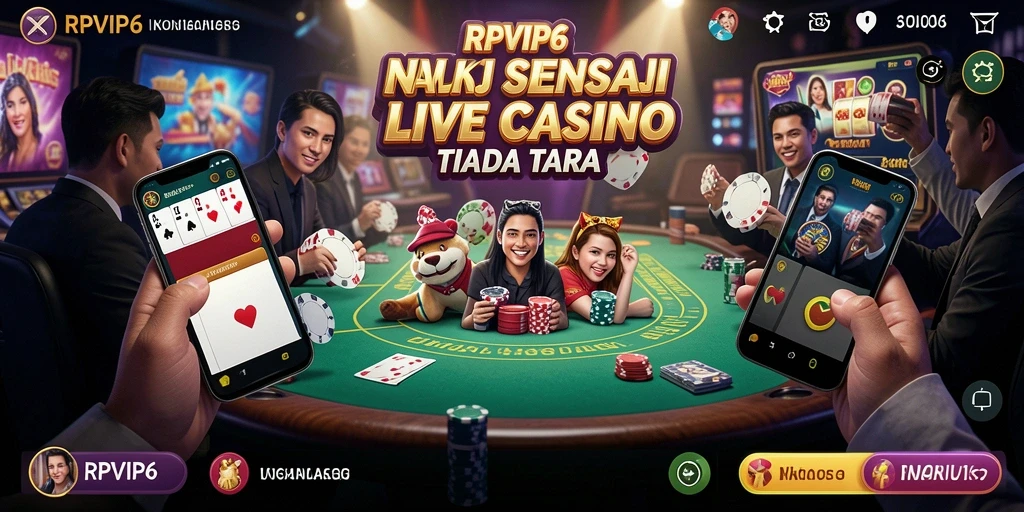Tampilan gameplay Live Casino yang menarik di RPVIP6.