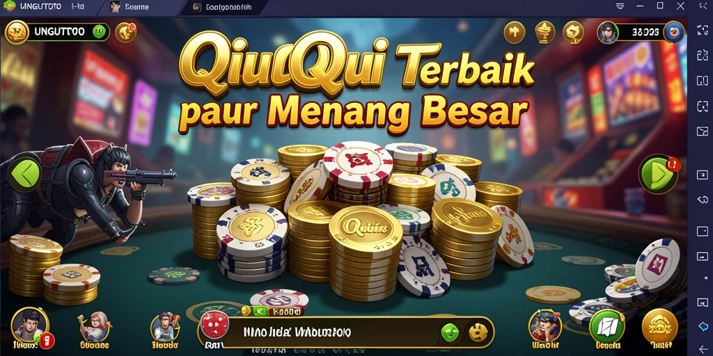 Screenshot gameplay QiuQiu UNGUTOTO yang seru dan menarik.