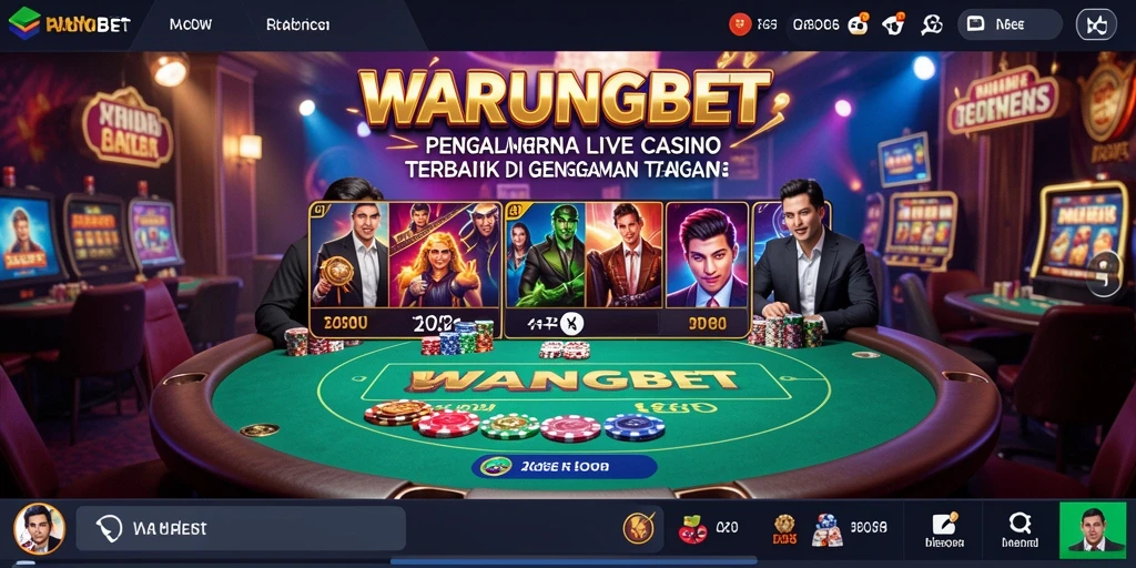 Tampilan gameplay WARUNGBET yang menegangkan dan interaktif di Live Casino.