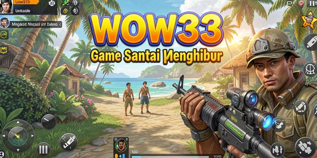 Tangkapan layar WOW33 menunjukkan keseruan gameplay Santai yang penuh warna.