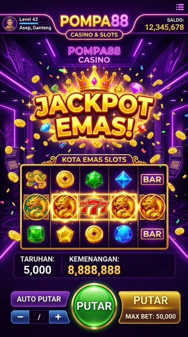 Tampilan aplikasi pompa88 yang sederhana dan intuitif.